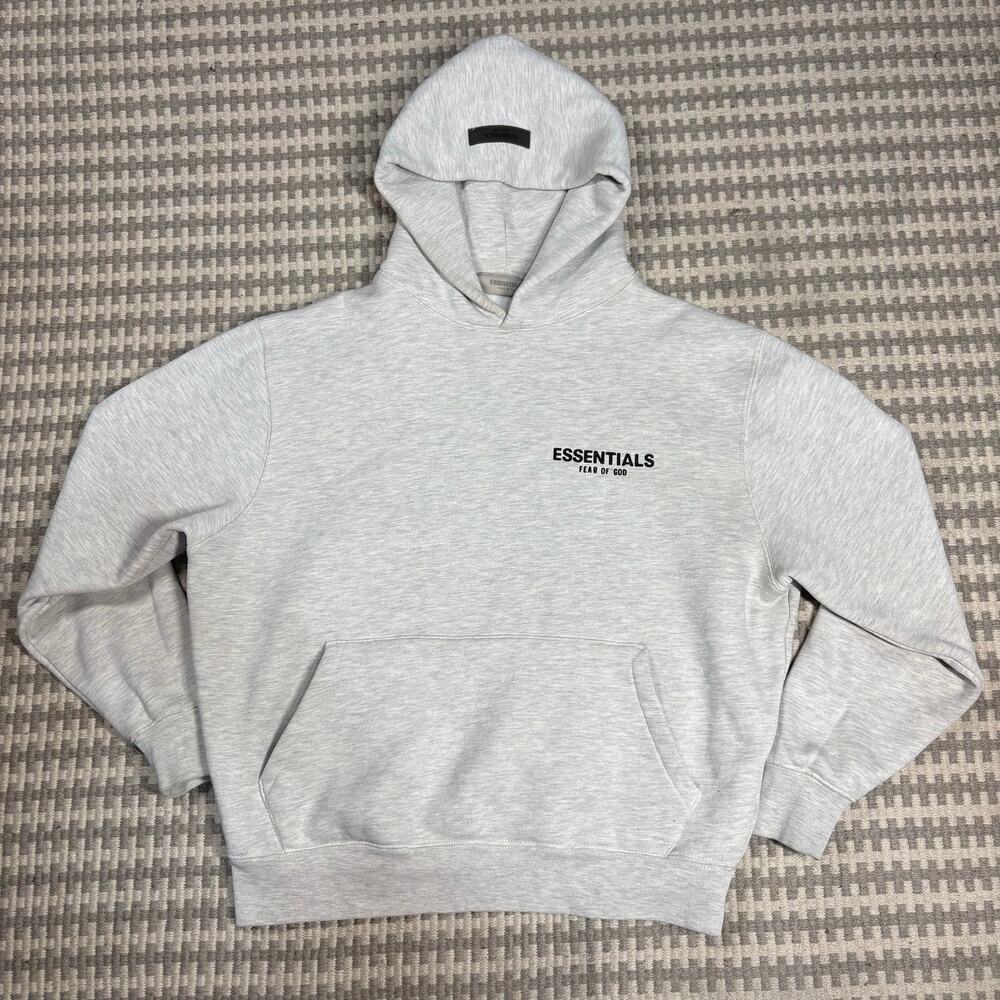 Fear of God Essentials Pullover Heavyweight Hoodie Light Oatmeal XS - Picture 3 of 7